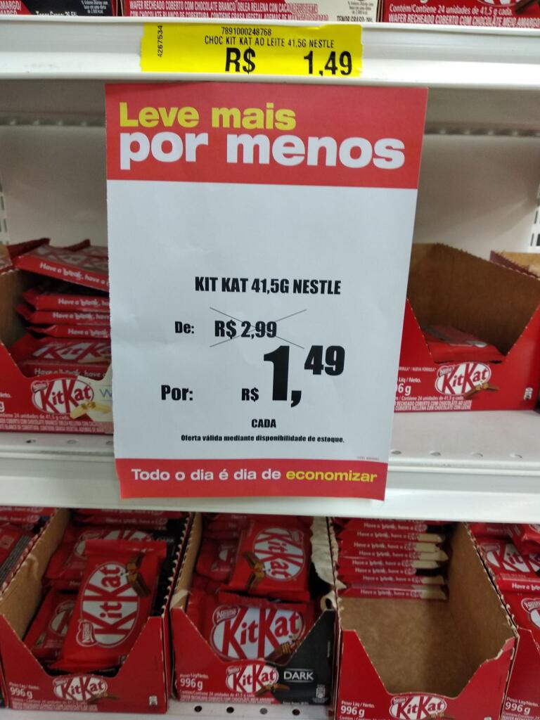 Loja Fisica Lojas Americanas Chocolate Kitkat 41 5g R 1 49